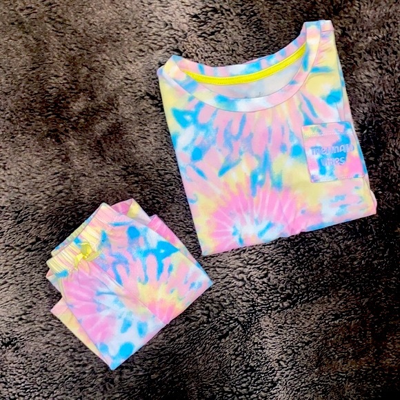 Girls Summer Pajama Set Size 12 - Picture 6 of 8